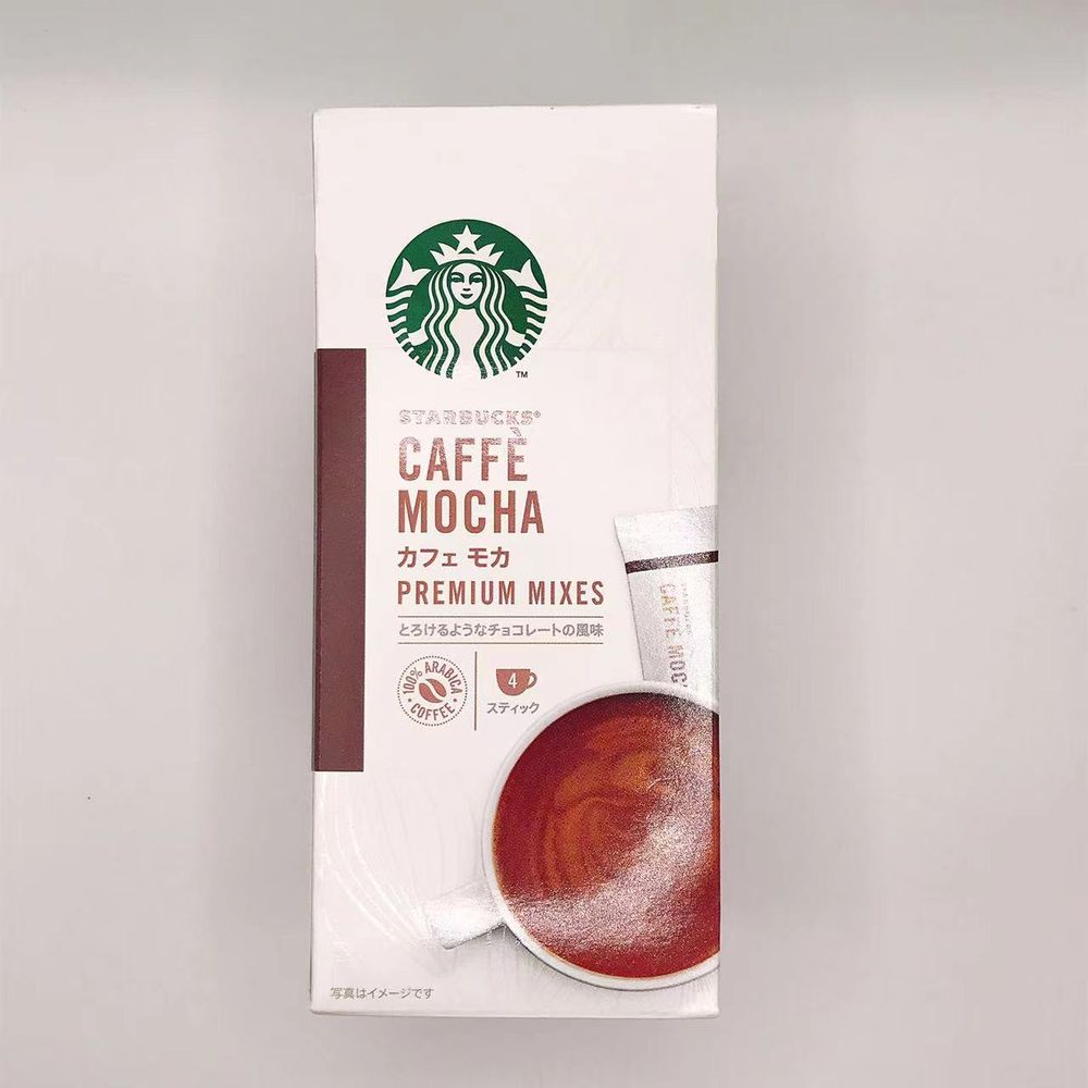 Starbucks Premium Mixes Caffè Mocha (Pack of 4 Sticks)