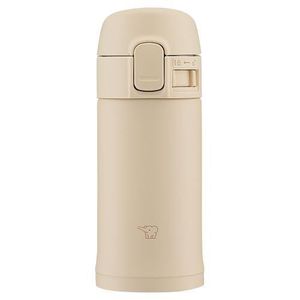 ZOJIRUSHI (elephant mark) Water bottle stainless steel mug one touch 0.2L beige SM-PD20-CM