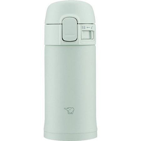ZOJIRUSHI 象印水瓶 不锈钢马克杯 一键式 0.2L 鼠尾草绿色 SM-PD20-GM