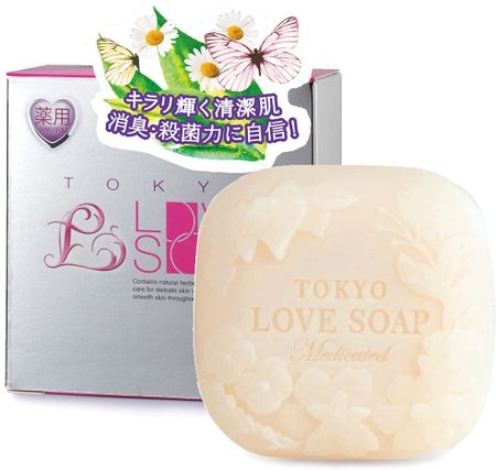 약용 도쿄 러브 솝 땀 냄새 제거, 탈취, 살균, 여드름 케어 100g
