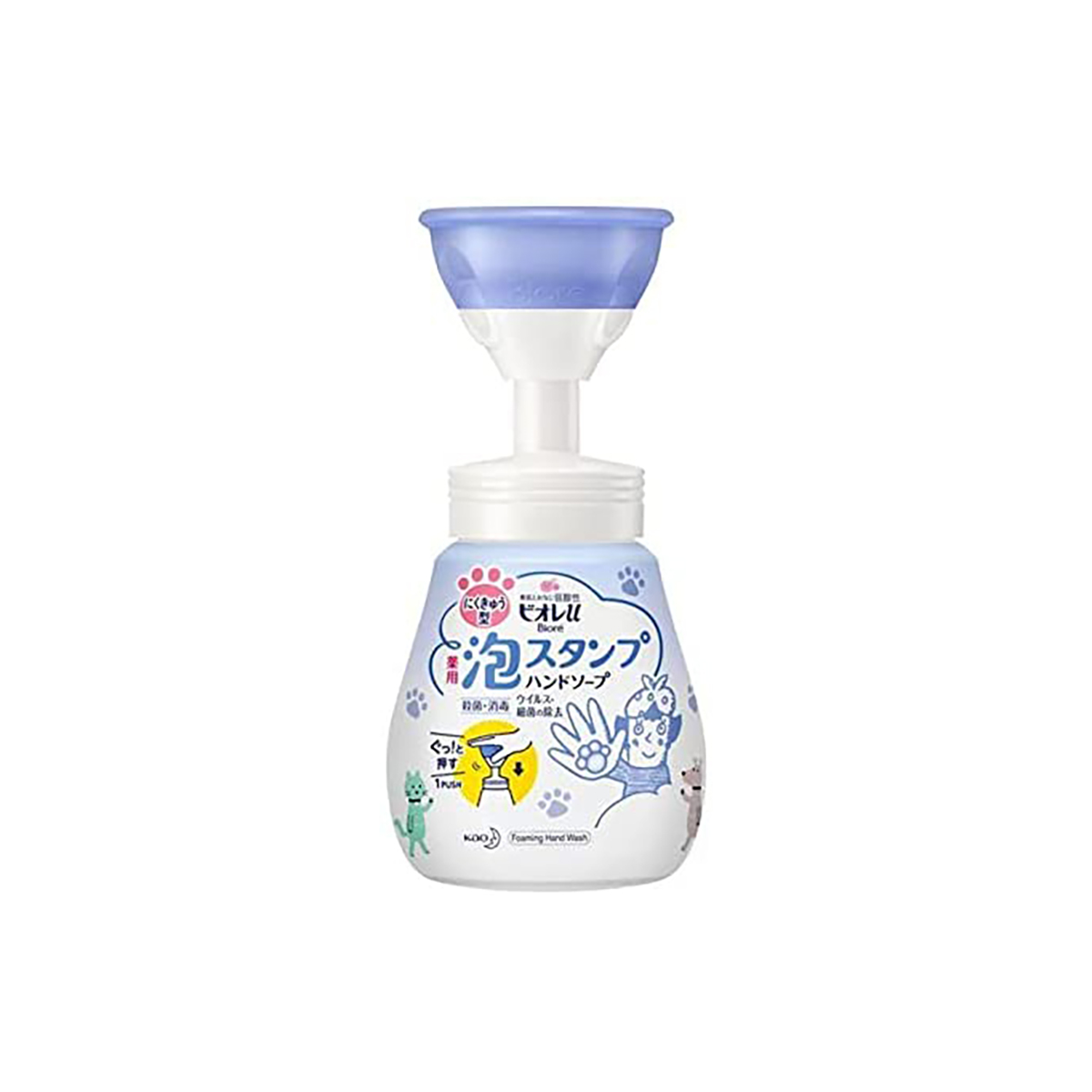 花王 蜜妮/Biore 花王 Biore u 泡沫印章洗手慕斯 貓掌造型 (250mL)