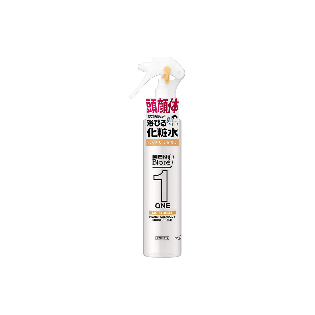 花王 Men's Biore/蜜妮男士 花王 男士Biore ONE 全身保濕化妝水噴霧型 滋潤保濕款 主體 150ml