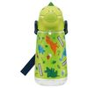 Skater Dinosaur Pattern Boys Children's Die-Cut Straw Water Bottle PSHC4DK 420ml