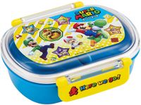 스케이터 마리오 21 도시락통 일본제 QAF2BAAG-A 어린이용 Ag+ 항균 푸짐하게 담을 수 있는 360ml