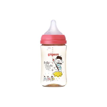 Pigeon Breastmilk Feeling Baby Bottle Bear 240ml 3 months and up 1 piece