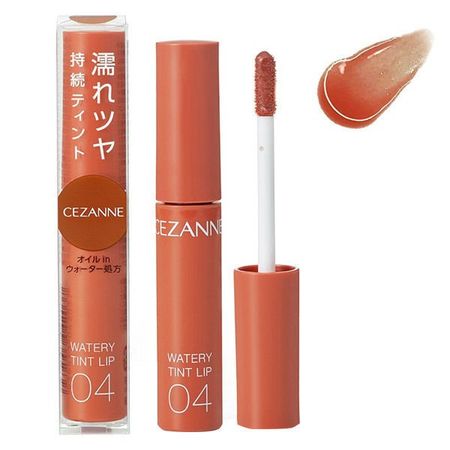 CEZANNE(세잔느) 워터리 틴트 립 04 캐멀 오렌지
