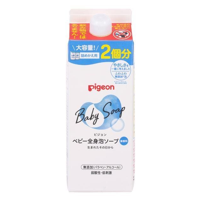 Pigeon baby whole body foam soap 2 pieces for fragrance refill