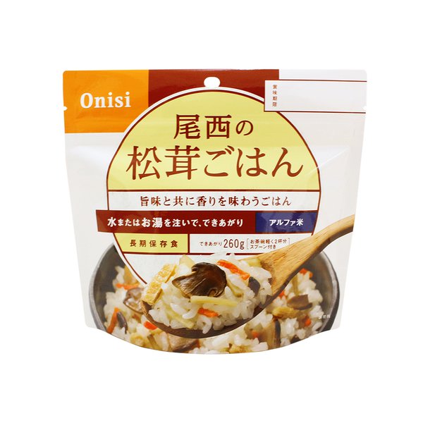 尾西食品 Onisi 【緊急防災食品】尾西食品 松茸飯包 5年保存期（1餐入）