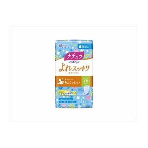 Daio Paper Natura慢性皮肤清爽吸水餐巾26厘米65cc（16件）
