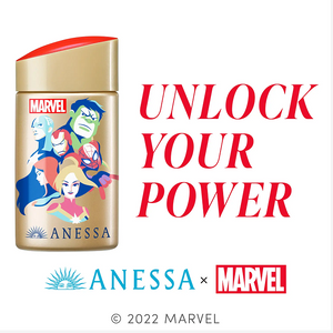 ANESSA 퍼펙트 UV 스킨케어 밀크 N(ANESSA×MARVEL 한정 디자인) 집합 디자인 60mL