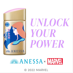 ANESSA 퍼펙트 UV 스킨 케어 밀크 N (ANESSA × MARVEL 한정 디자인) 블랙 비도우 60mL