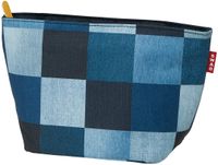 스케이터 파우치형 보냉 런치백(도시락 가방) 지퍼식 데님 30×22×12cm KBC4