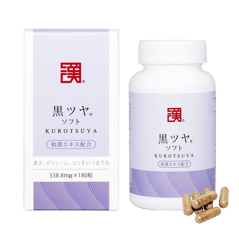 Wan Medica Black Loss Soft Bottle White Hair Countermeasures 180 tablets 30 days