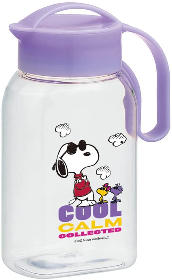 Iwasaki Kogyo Tatarioko Screw Pitcher Snoopy Purple K-1282 JP 1.8L 