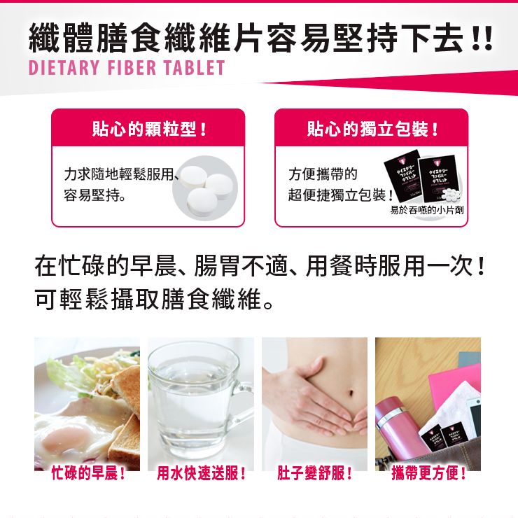 Reed Health Care 穩定血糖血脂！纖體膳食纖維片 10片X30袋