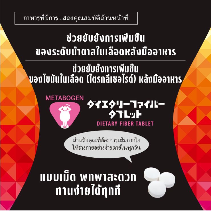 ยาเม็ดใยอาหารเมตาโบเจน