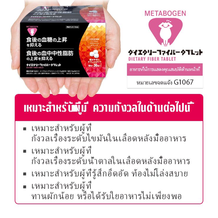 ยาเม็ดใยอาหารเมตาโบเจน