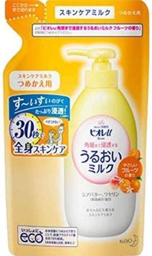 Kao Biore u Moisturizing Milk that penetrates the stratum corneum, Fruit, Refill, 250ml