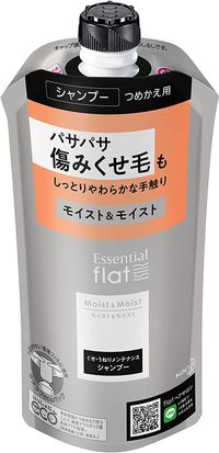 카오 에센셜 플랫 모이스트&모이스트 샴푸 리필용 340ml
