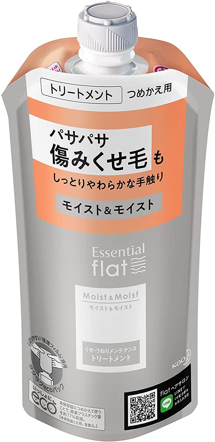 Kao Essential Flat Moist & Moist Treatment 340ml