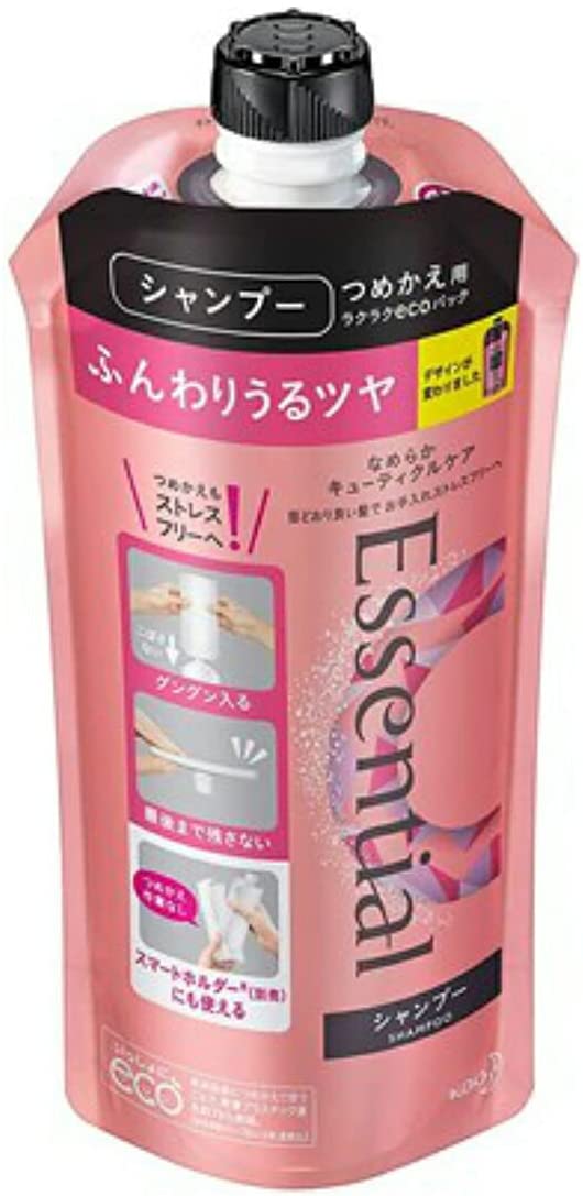 花王 Essential Kao Essential Soft洗髮水重新填充340毫升