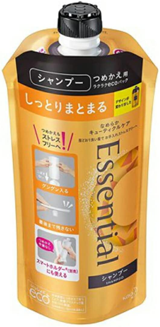 花王 Essential 花王精華保濕洗髮精補充裝 340ml