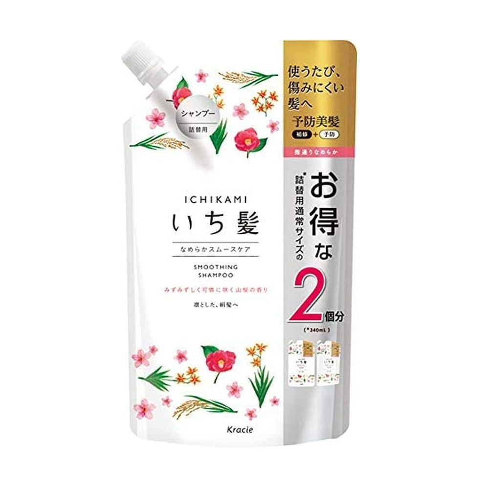ICHIKAMI順滑護理洗髮精補充裝（2份）680毫升