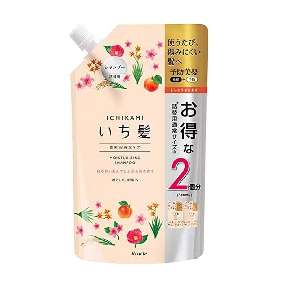 Ichi头发密度W补充保湿护理洗发水（2次）680ml