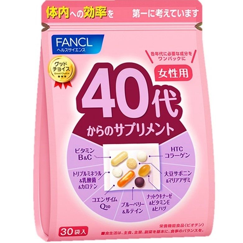 FANCL Supplements for Women in Their 40s (15–30-Day Supply)