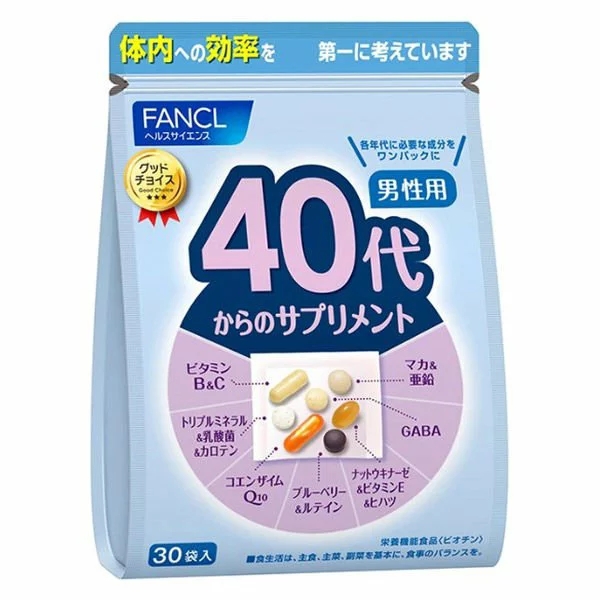 FANCL 年代別補充 15-30天（30個袋子）的40多歲的補品