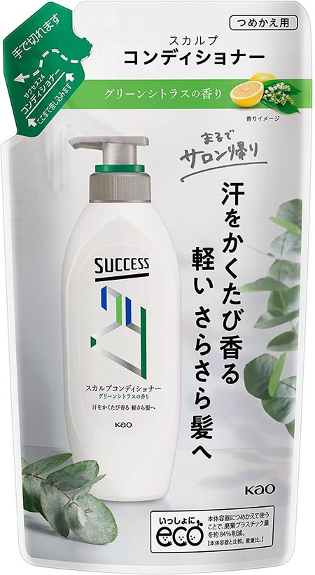 Kao Success 24 Scalp Conditioner, Refreshing Green Citrus Scent, Refill, 280ml