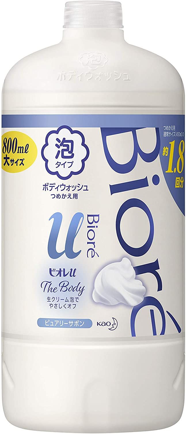 Kao Biore U Body Foam Type Purey Sabon Fragrance 800ml