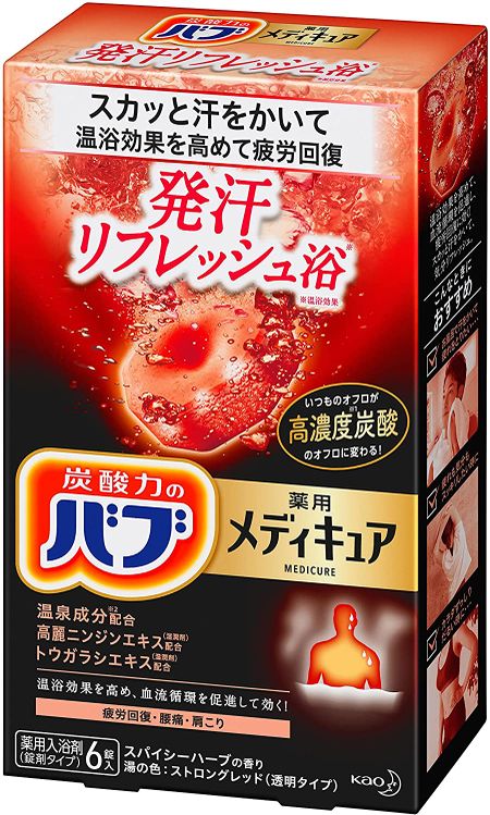 KAO BAB藥物汗水刷新6片