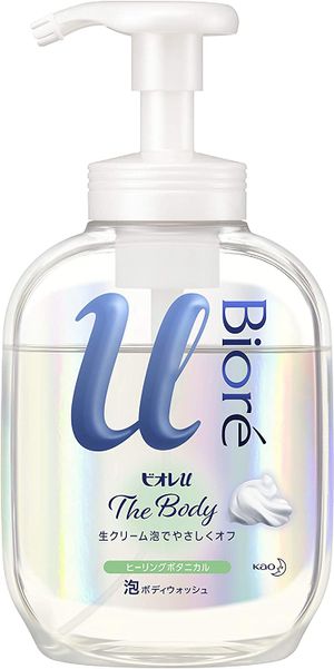 Kao Biore u The Body Foaming Body Wash Pump Bottle, Healing Botanical Scent, 540ml