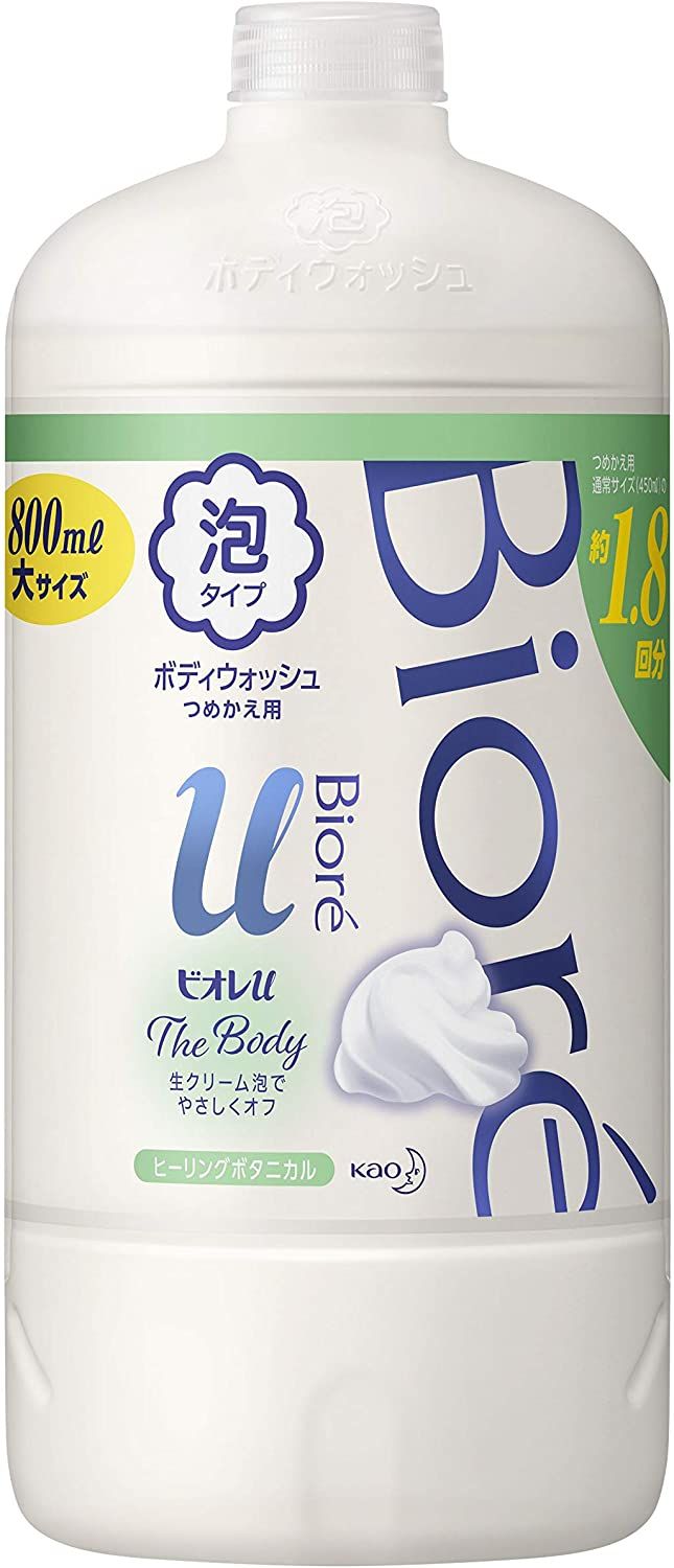 Kao Biore U Body Foam Type Healing Healing Botanical For Refill for Botanical 800ml