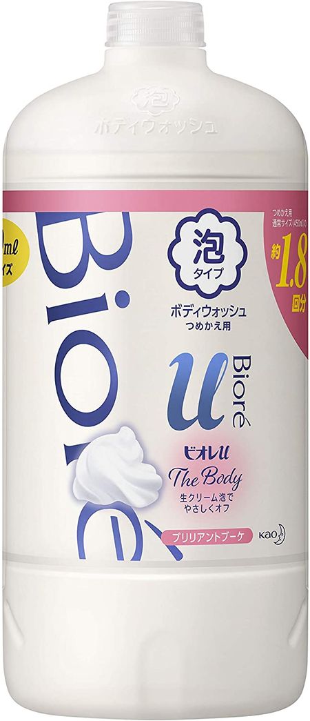 카오 비오레U 더 바디 폼 타입 브릴리언트 부케 향 리필용 800ml