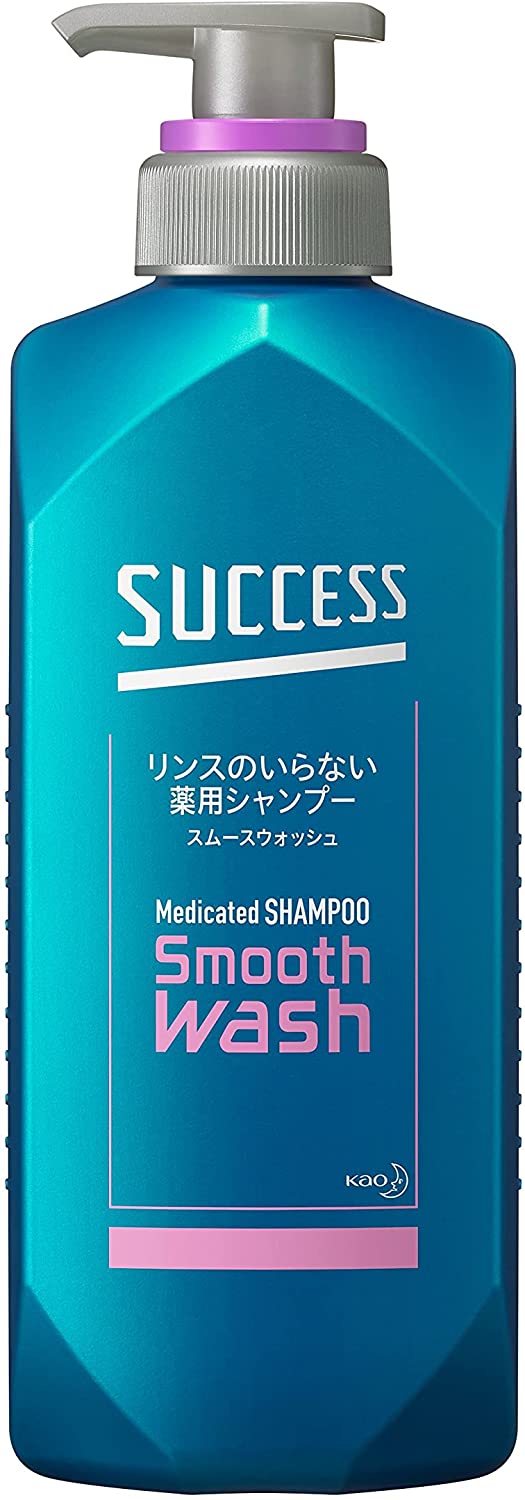 花王 SUCCESS男士 KAO成功沖洗需要藥用洗髮水光滑洗滌身體400ml