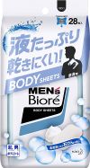 카오 멘즈비오레 바디시트 상쾌한 비누향 28매입
