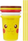 Skater Tumbler with Straw 3pcs Pikachu Face 21 Pokemon Made in Japan 320ml SIH3ST