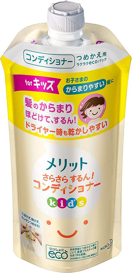 花王優點：順滑！兒童護髮素補充裝 285ml
