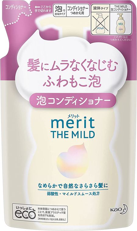 花王 Merit The Mild 泡沫護髮素 補充包 440ml