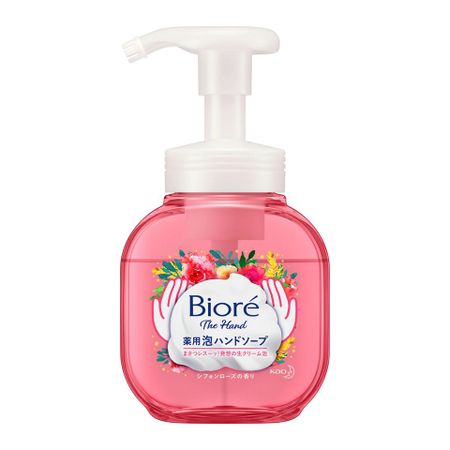 花王Biore洗手泡沫洗手液 玫瑰按壓式 250ml