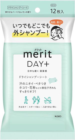 Kao Merit Day Plus Dry Shampoo Sheet 12 pieces