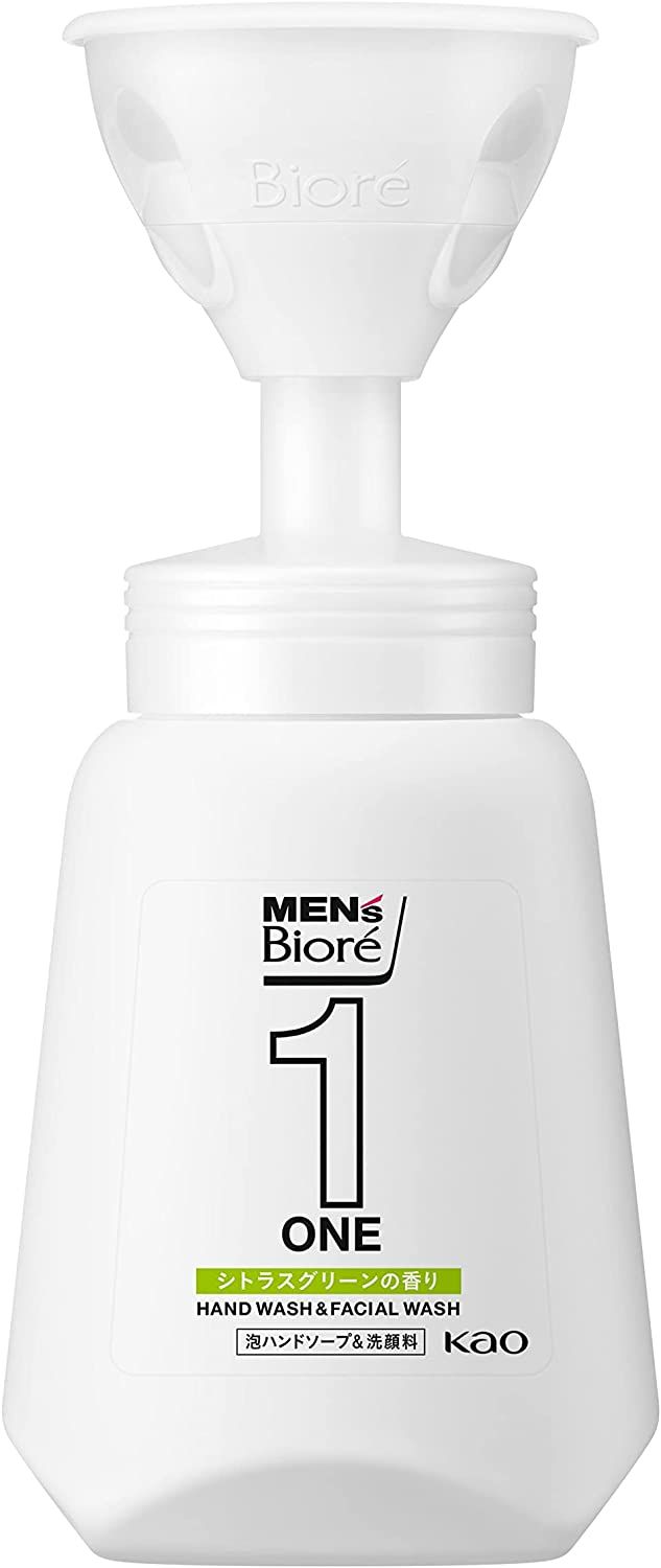 Kao Men's Violet One泡沫手肥皂和面部清洁车身250ml