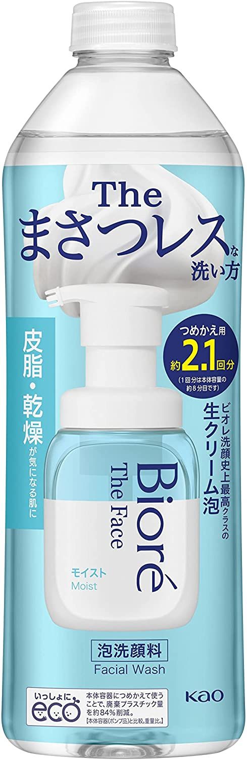 Kao Biore THE FACE Moist Refill 340ml (approx. 2.1 refills)