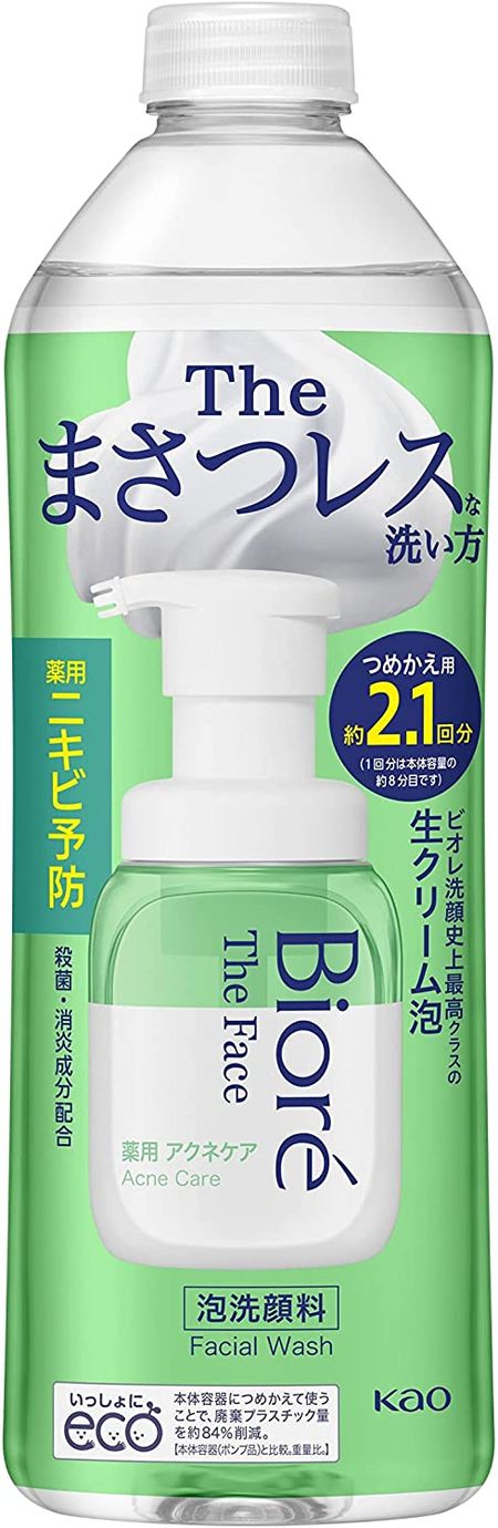 花王Biore臉部祛痘護理補充裝 340ml（約 2.1 次使用）