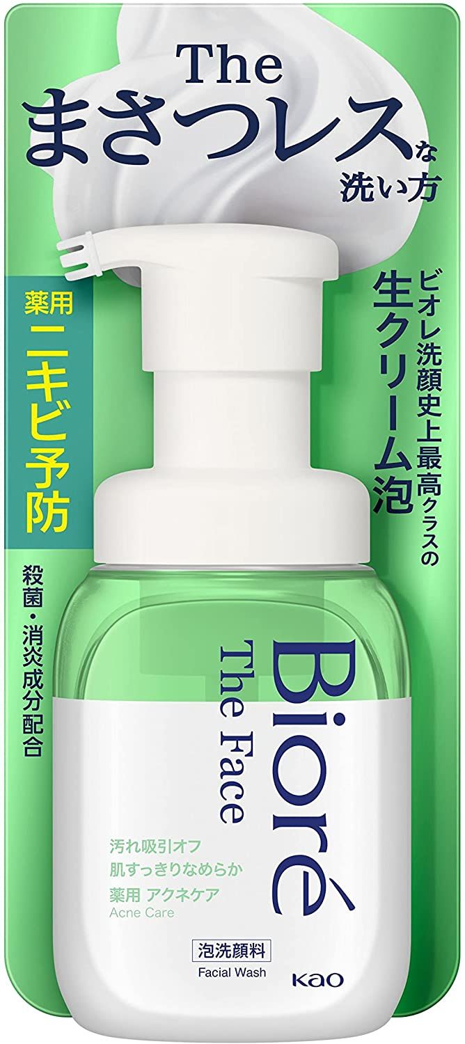 Kao Bioré THE FACE Acne Care Facial Wash (Pump Bottle) 200 ml