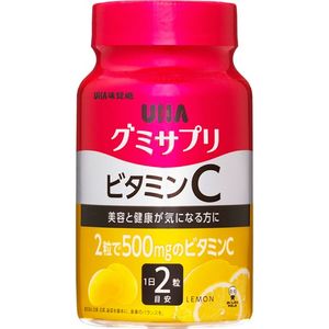 UHA味覚糖 グミサプリ ビタミンC ボトル 30日分 60粒 レモン味