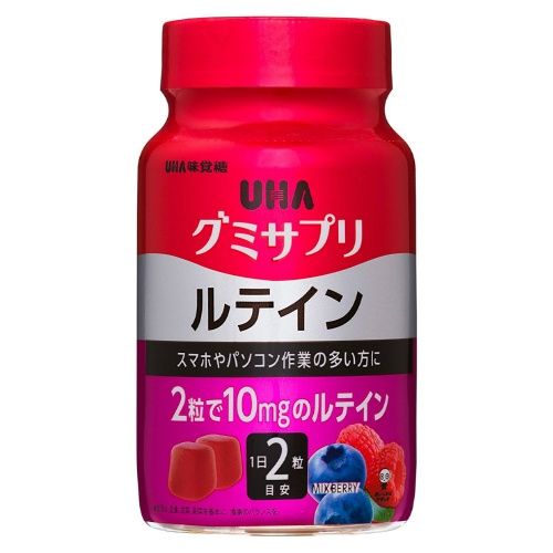 UHA 味覺糖葉黃素軟糖 30天用量 60片 混合莓果口味