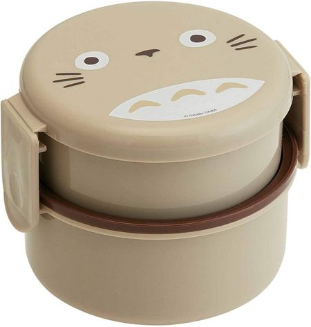 Skater Round Lunch Box 500ml Bento Box with Fork My Neighbor Totoro Ghibli Made in Japan
